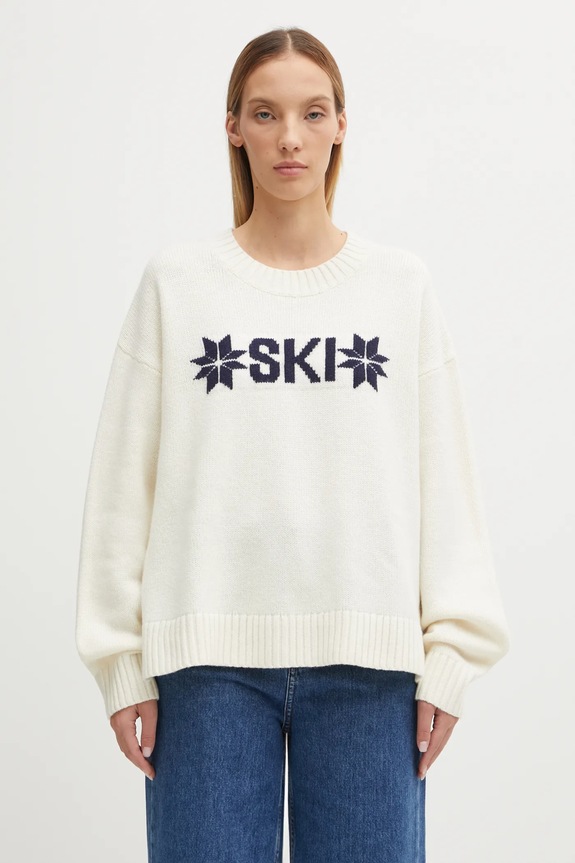 Pulover s dodatkom vune Helly Hansen BLISS s uzorkom bež 54604