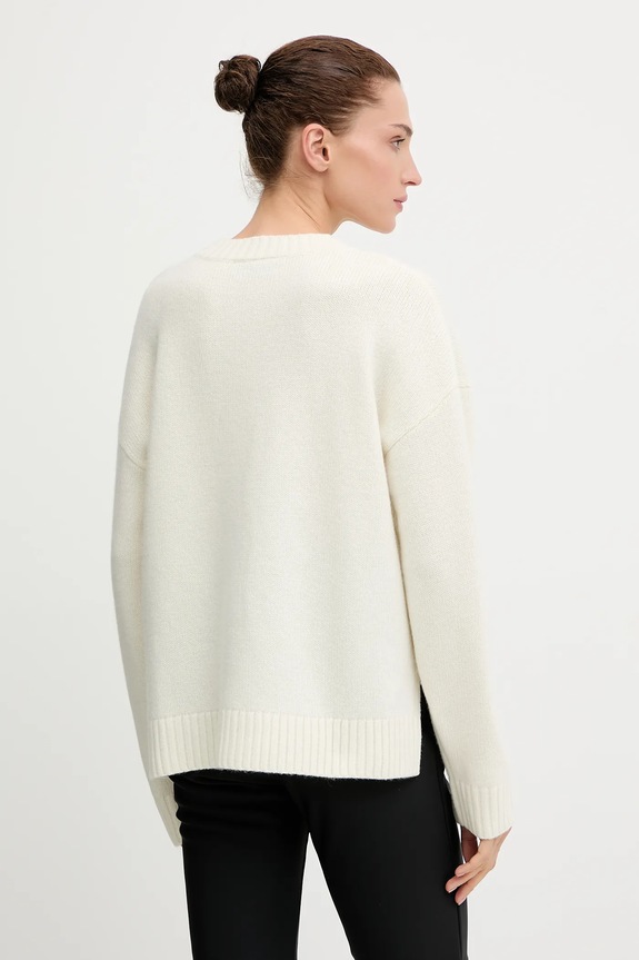 Odzież Helly Hansen sweter z dodatkiem wełny BLISS 54604 beżowy