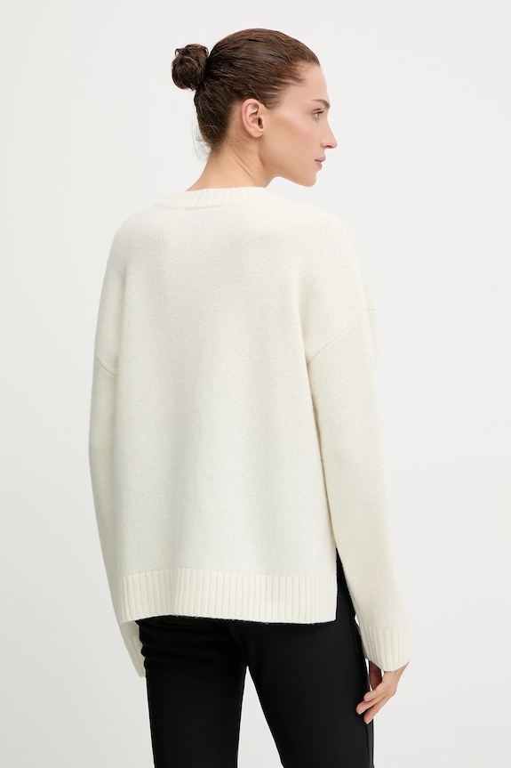 Odzież Helly Hansen sweter z dodatkiem wełny BLISS 54604 beżowy