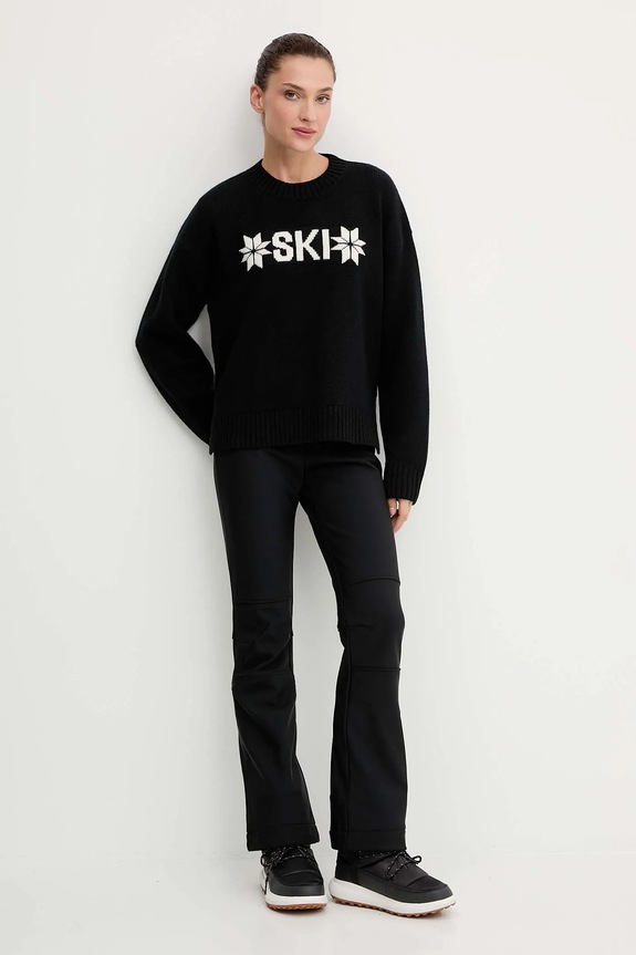 Helly Hansen pulover din amestec de lână BLISS 54604 negru AW25
