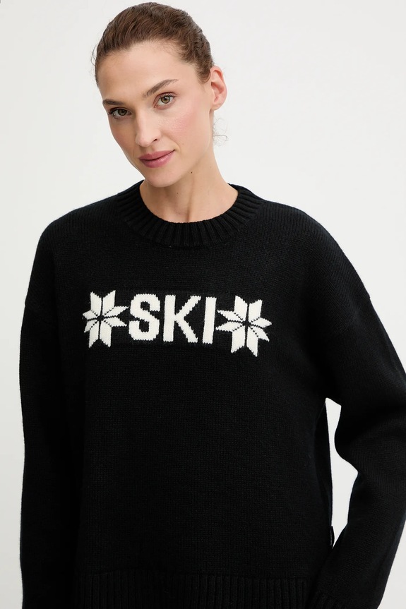 Helly Hansen pulover din amestec de lână BLISS negru 54604