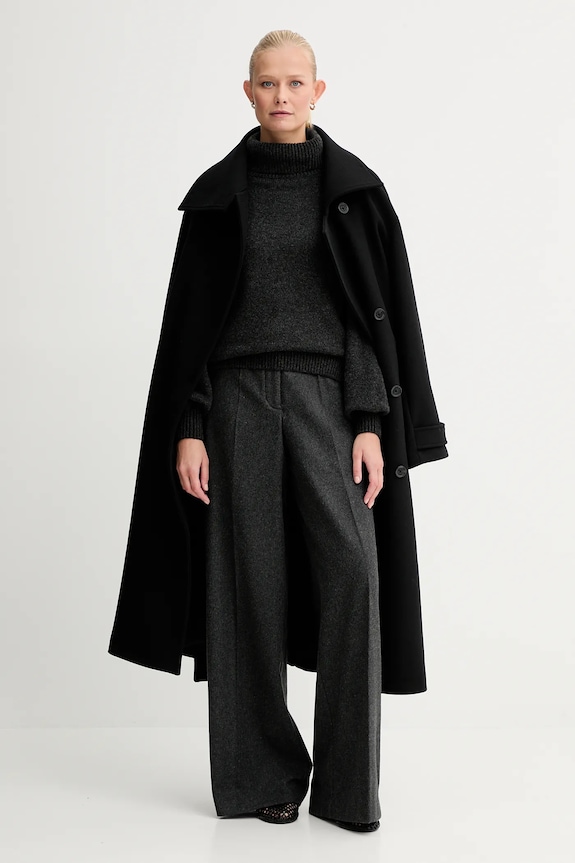 Sessun sweter wełniany 25109034 szary AW25