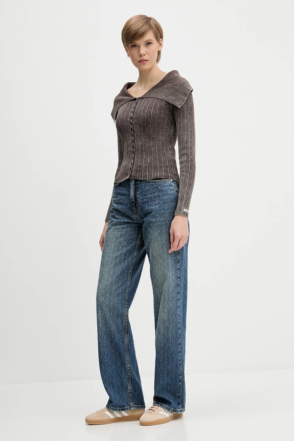 Guess Originals kardigan W5BR67.Z2YJ2 brązowy AW25