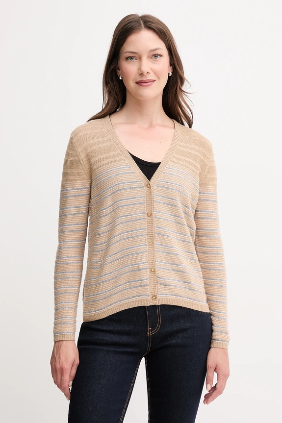 Kardigan Pepe Jeans tanka smeđa PL7000034