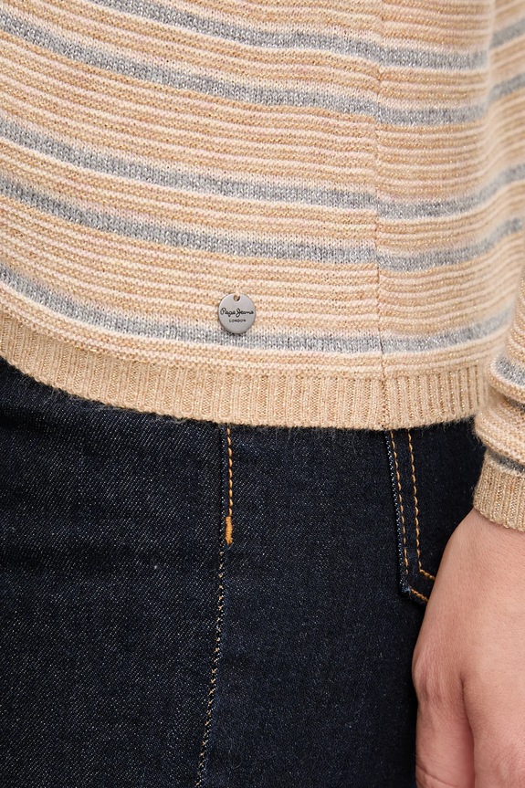 Kardigan Pepe Jeans PL7000034 smeđa