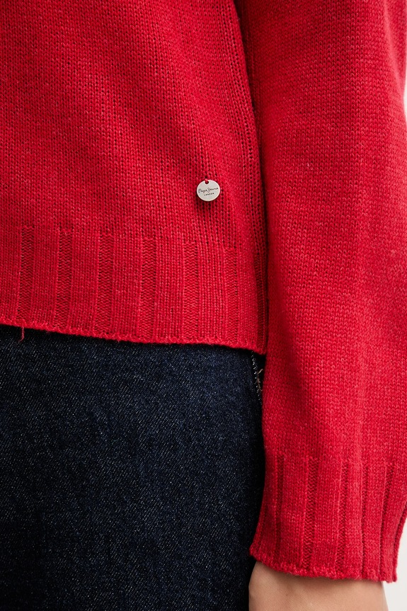 Pepe Jeans pulóver gyapjúkeverékből PL7000001 piros