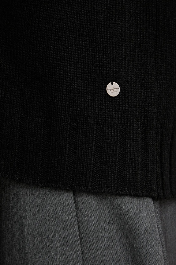 Pepe Jeans pulover din amestec de lână PL7000001 negru
