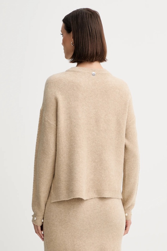 Odzież Twinset sweter z domieszką wełny 252AP3043 beżowy