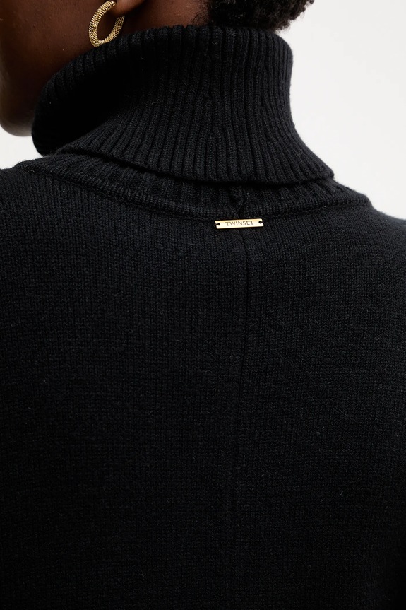 Twinset poncho 252LI3NFF czarny