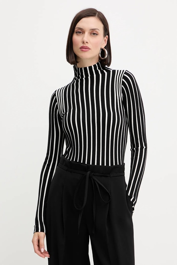 Twinset pulover subtiri negru 252LI3ABB