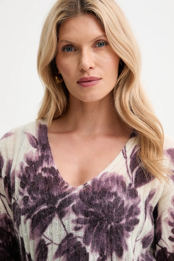 Twinset sweter wełniany beżowy 252TP3591