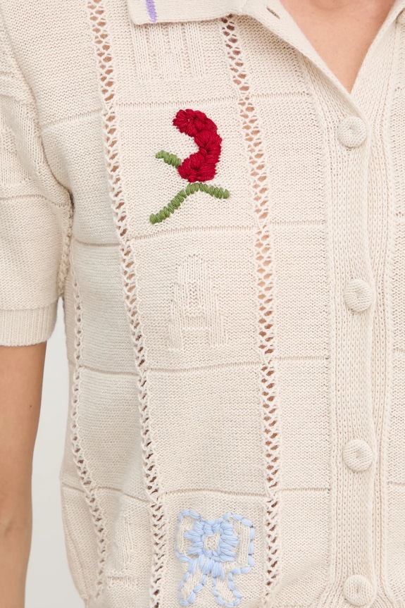 Μάλλινη μπλουζα Twinset μπεζ 252TP3310