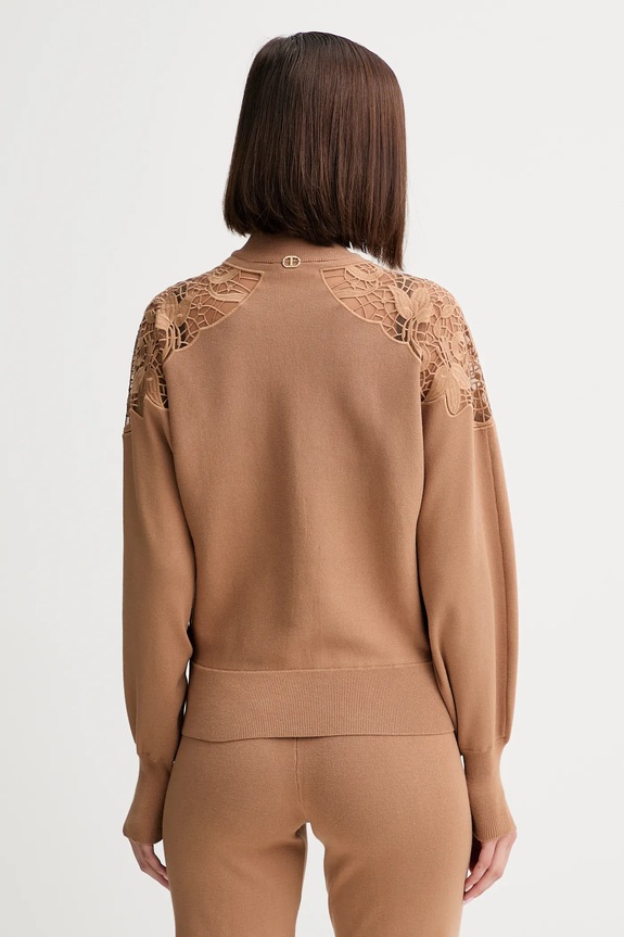 Odzież Twinset kardigan 252TP3405 brązowy