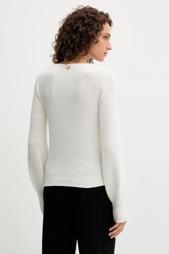 Abbigliamento Twinset maglione con lana 252TP3102 beige