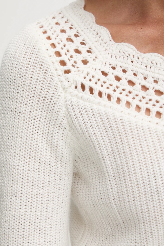 Twinset maglione con lana 252TP3102 beige
