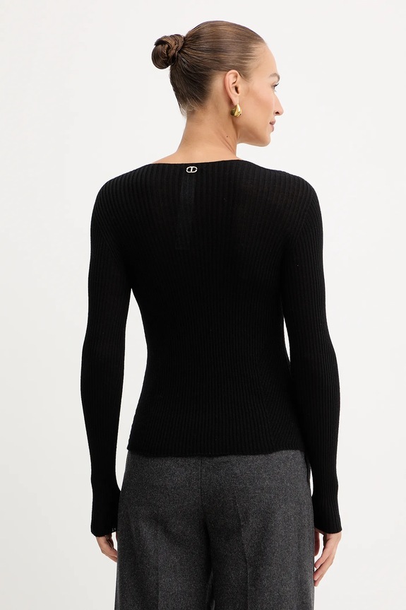 Ρούχα Μάλλινο πουλόβερ Twinset 252TT3110 μαύρο