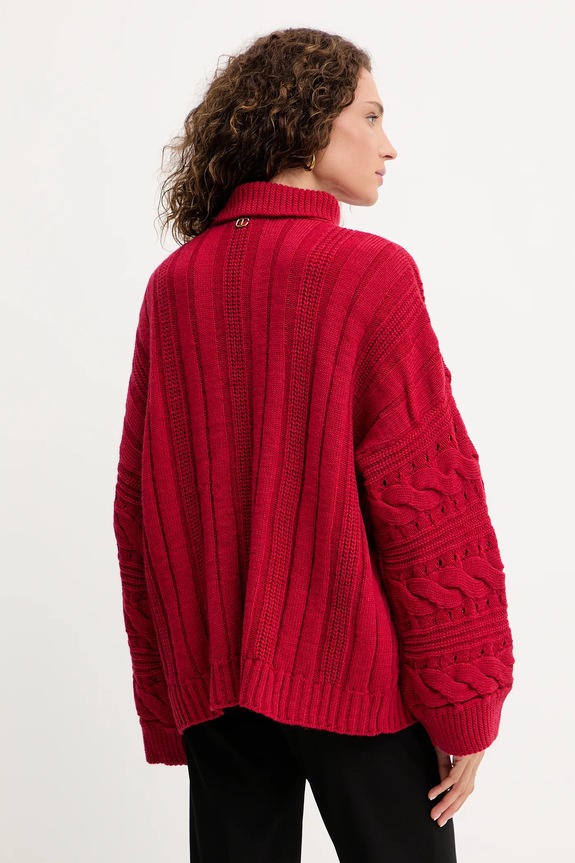 Abbigliamento Twinset maglione in lana 252TT3101 rosso