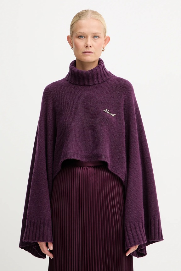 Свитер с добавлением шерсти Twinset тонкий фиолетовой 252TT3422