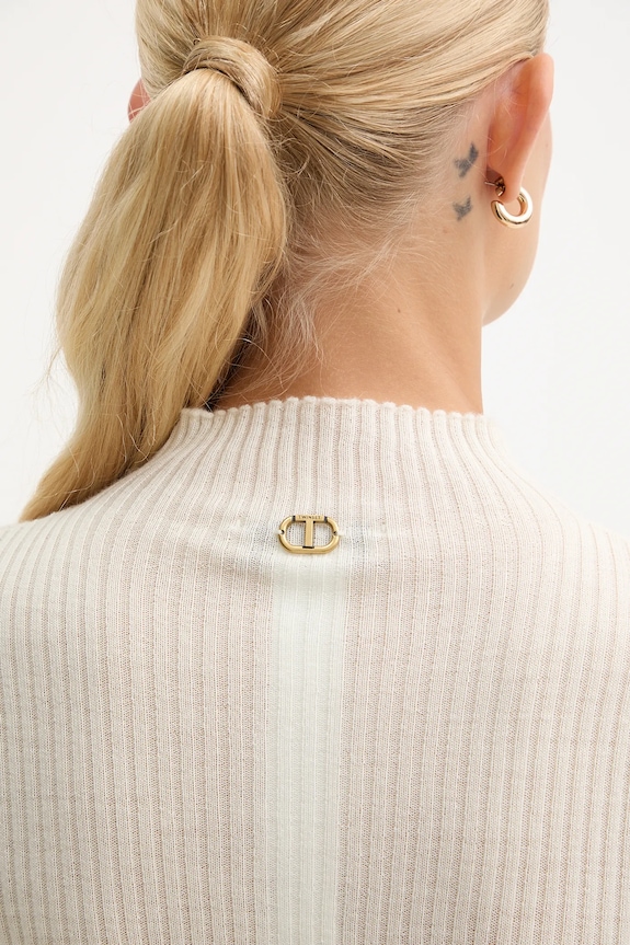Twinset pulover de lână 252TT3111 bej