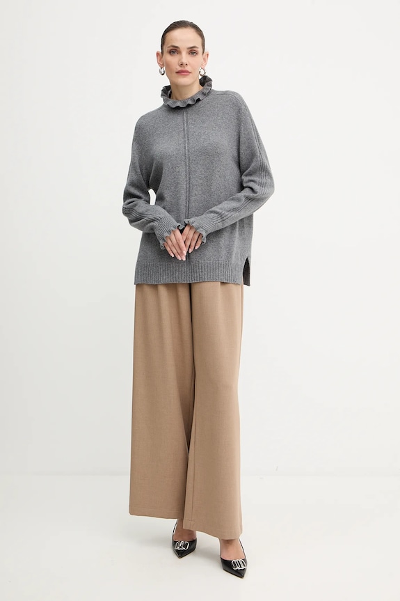 Twinset pulover de lana 252TT3350 gri AW25