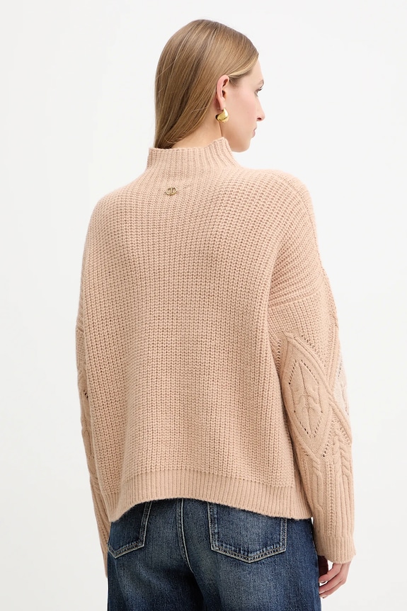 Ρούχα Πουλόβερ με προσθήκη μαλλιού Twinset 252TT3290 πορτοκαλί