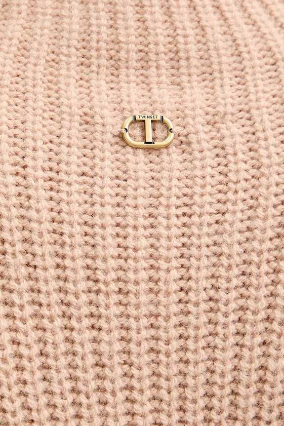 Πουλόβερ με προσθήκη μαλλιού Twinset 252TT3290 πορτοκαλί