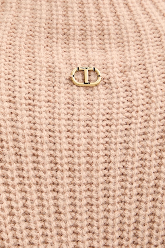 Πουλόβερ με προσθήκη μαλλιού Twinset 252TT3290 πορτοκαλί