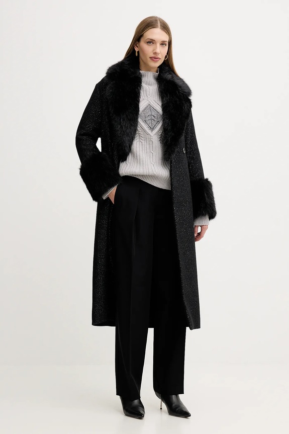 Πουλόβερ με προσθήκη μαλλιού Twinset 252TT3290 γκρί AW25