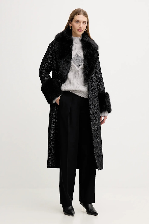 Πουλόβερ με προσθήκη μαλλιού Twinset 252TT3290 γκρί AW25