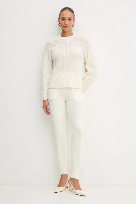 Pulover z dodatkom alpake Twinset 252TT3060 bež AW25