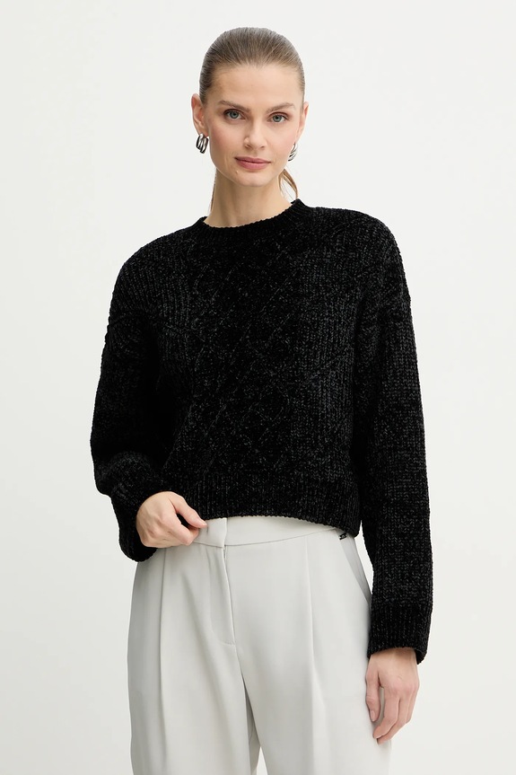 Armani Exchange pulóver sima fekete XW000782.AF16685