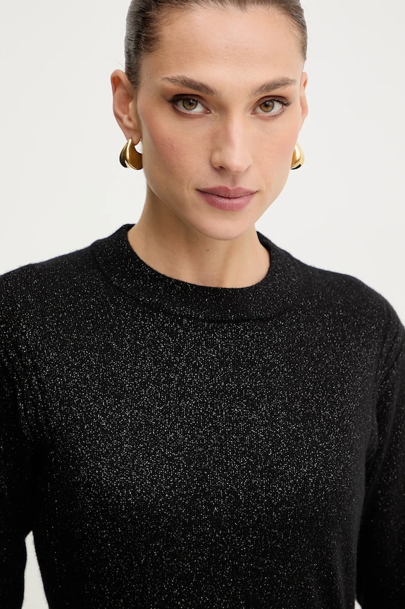 Sveter s prímesou vlny Armani Exchange čierna XW001164.AF16181