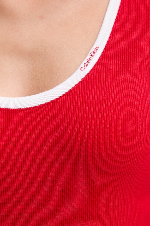 Πουλόβερ Calvin Klein Jeans LV044D360G κόκκινο