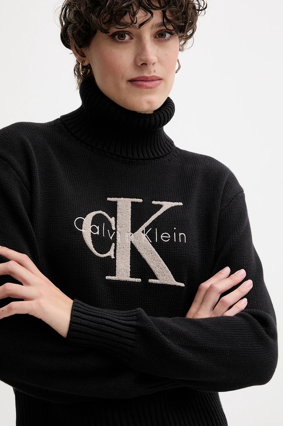 Pulover Calvin Klein Jeans crna LV047D354G