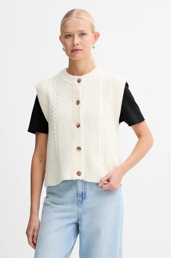 Vesta s prímesou vlny Levi's hrubá béžová 0038D