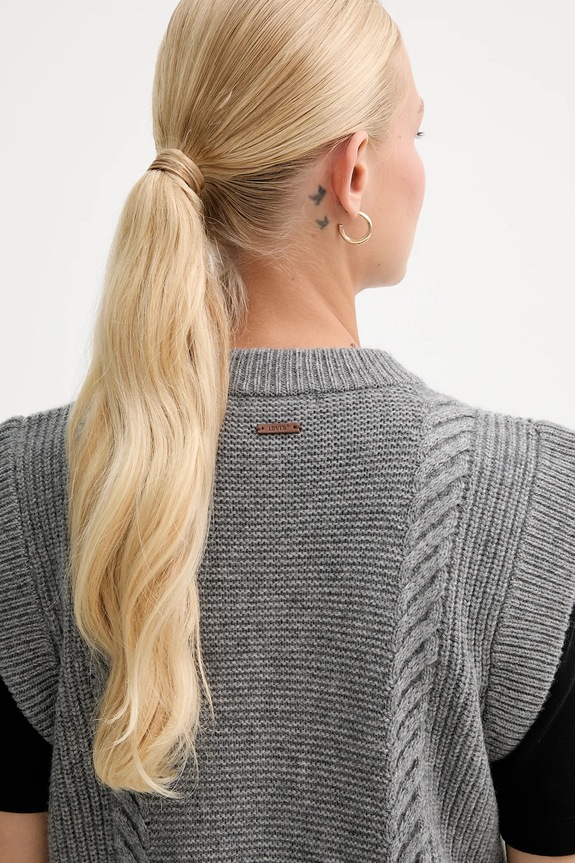 Vesta s prímesou vlny Levi's 0038D.0001 sivá