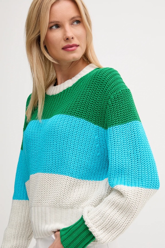 Pamučni pulover Calvin Klein Jeans zelena LV047D302G