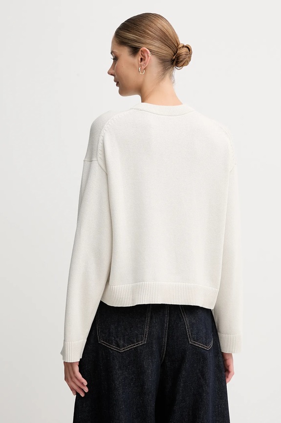 Ρούχα Βαμβακερό πουλόβερ Calvin Klein Jeans LV047D304G μπεζ