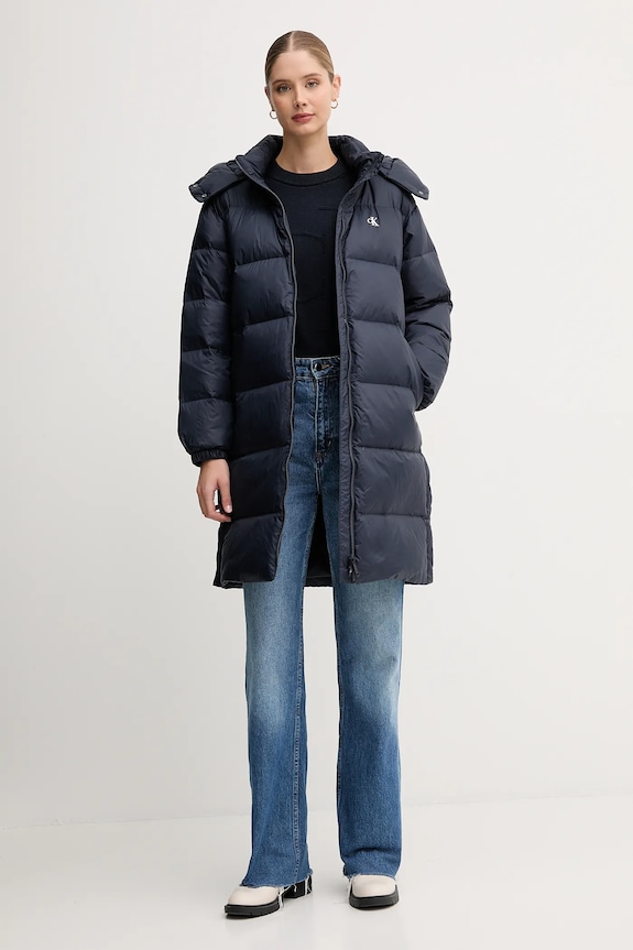 Βαμβακερό πουλόβερ Calvin Klein Jeans LV047D304G σκούρο μπλε AW25