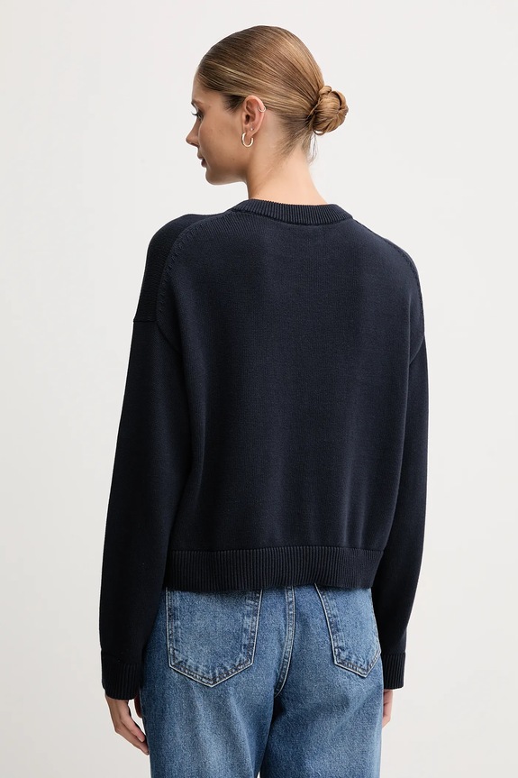 Ρούχα Βαμβακερό πουλόβερ Calvin Klein Jeans LV047D304G σκούρο μπλε