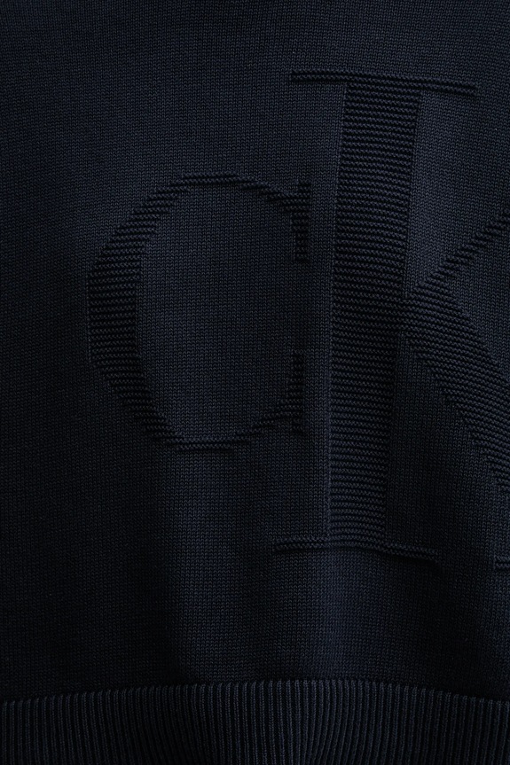 Βαμβακερό πουλόβερ Calvin Klein Jeans LV047D304G σκούρο μπλε