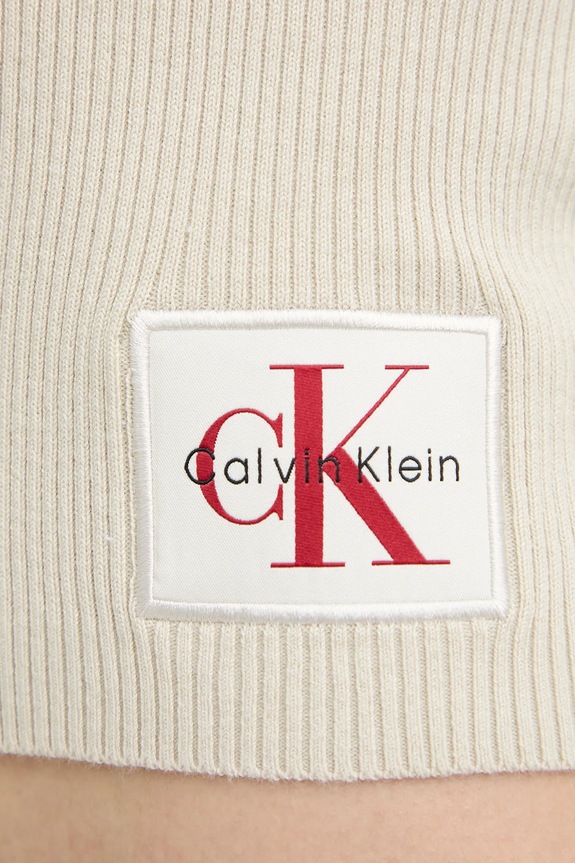 Πουλόβερ Calvin Klein Jeans LV047D350G μπεζ