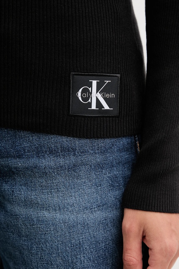 Pulover Calvin Klein Jeans LV047D350G crna
