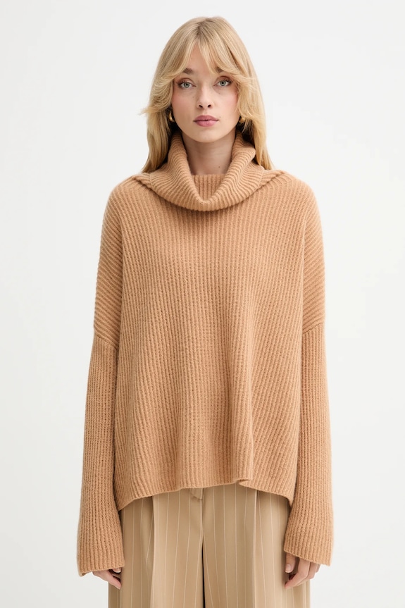 MAX&Co. sweter kaszmirowy pozostałe brązowy 2528366044200
