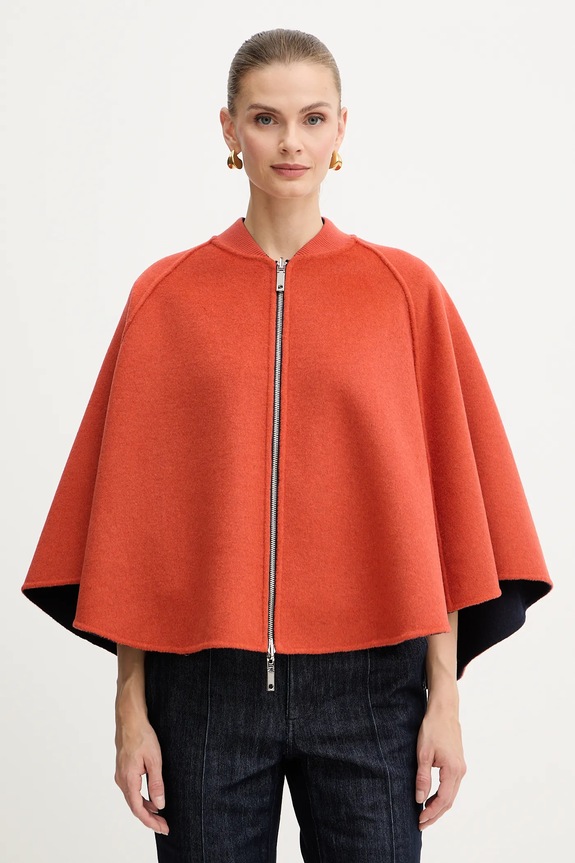 MAX&Co. poncho cu două fețe din lână 2526736037200 bleumarin AW25