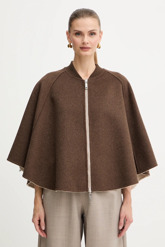 MAX&Co. poncho cu două fețe din lână 2526736037200 bej AW25