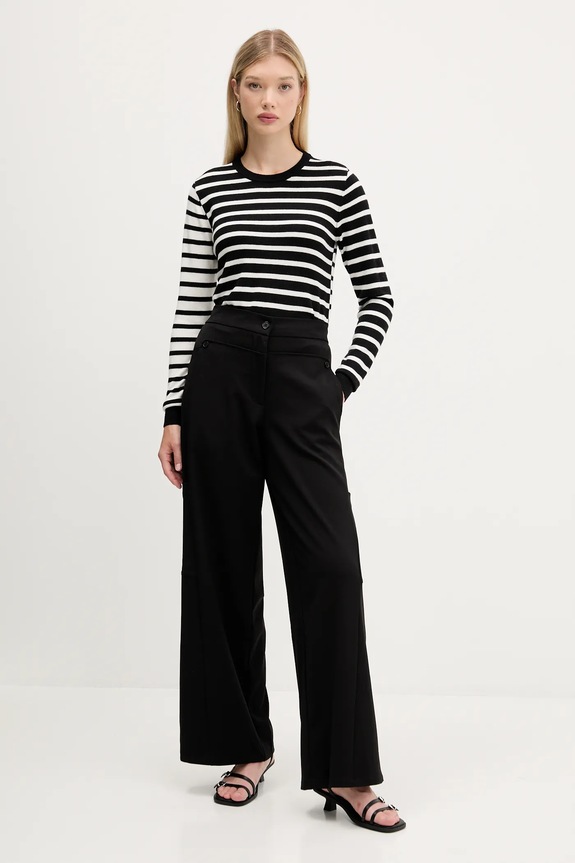 Desigual pulover de lână BERGEN 25WWJF08 negru AW25