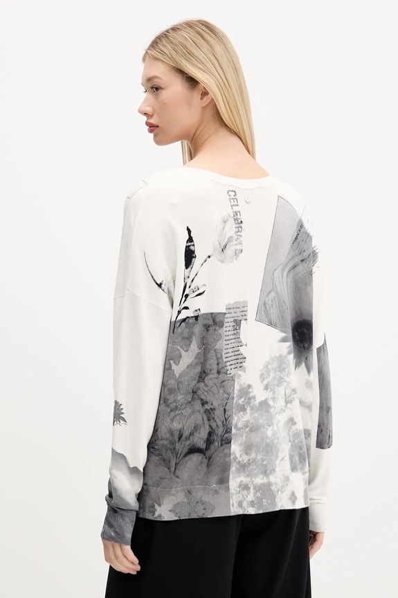 Ρούχα Πουλόβερ Desigual GOTEMBURGO 25WWJF15 μπεζ