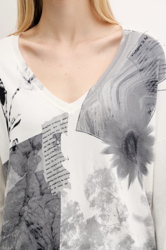 Πουλόβερ Desigual GOTEMBURGO 25WWJF15 μπεζ