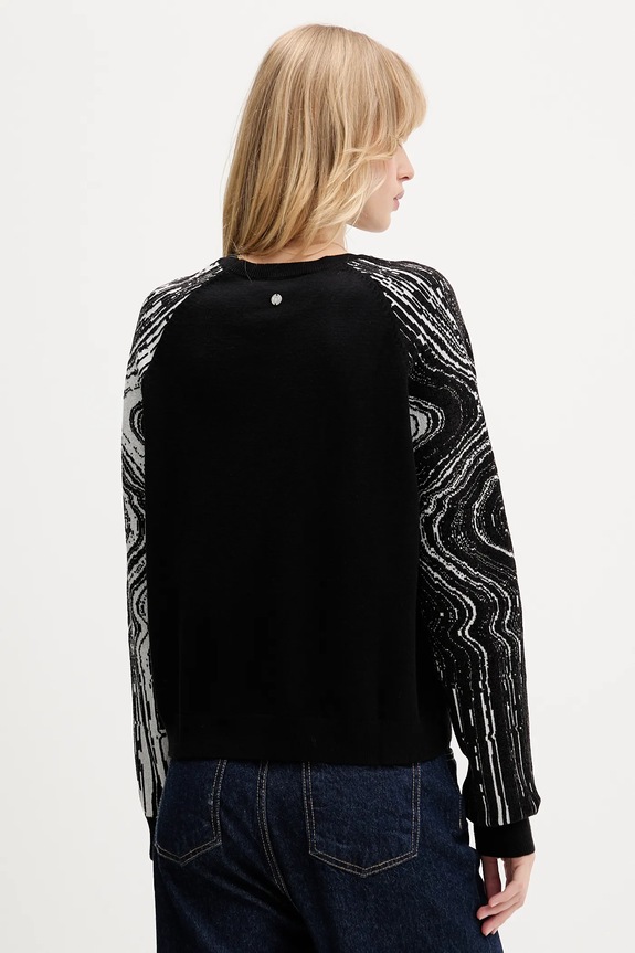 Odzież Desigual sweter KODIAK 25WWJF28 czarny